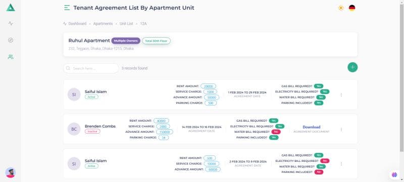 Apartment Rent Management